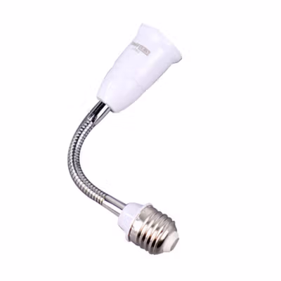 TaffLED Adaptor Ekstensi Fitting Lampu LED E27 ke E27 19.5cm 1 PCS - HF-400 - No Color — gambar 2