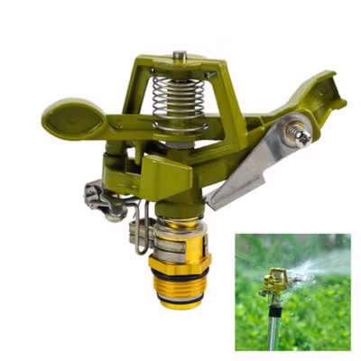 Taffware Rotate Sprinkler Spray Nozzle Air Irigasi Taman - PYK-10 - Copper — gambar 2