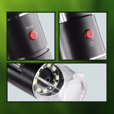 WSDCAM Digital Microscope Endoscope Camera Magnifier 500 Kali with LED - WS500 - Black — gambar 2