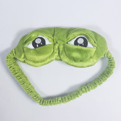 Masker Penutup Mata Tidur Sleeping Eye Mask Model Kodok - LC30 - Green — gambar 2