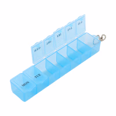 Kotak Obat 7 Day Medicine Tablet Storage - MS01 - Multi-Color — gambar 2