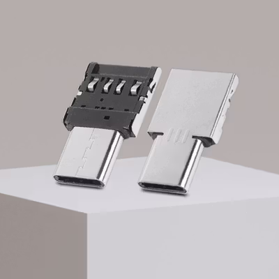 DM USB Type C to USB 2.0 OTG Smartphone - Silver — gambar 2