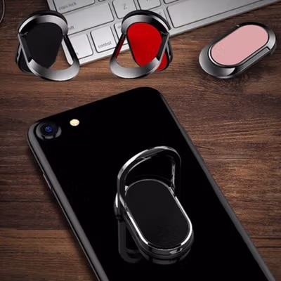 Spinner iRing Magnetic Smartphone Holder 360 Degree Rotary - Black — gambar 2