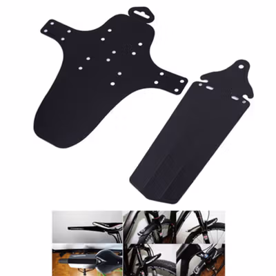 Spakbor Fender Depan Belakang Sepeda Gunung MTB - HF0034300 - Black — gambar 2