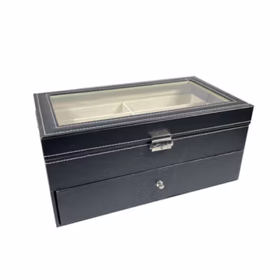 JOCESTYLE Kotak Display Kacamata Eyeglasses Sunglasses Box 12 Slot - SWK78 - Black — gambar 2