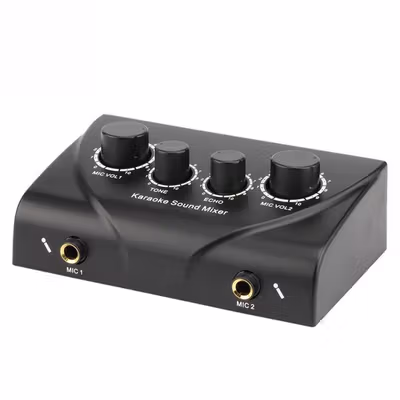 Professional Karaoke Mixer Echo Tone Audio - TD-020 - Black — gambar 2