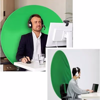 TaffSTUDIO Backdrop Background Green Screen Kursi Gaming - G1 - Green — gambar 2