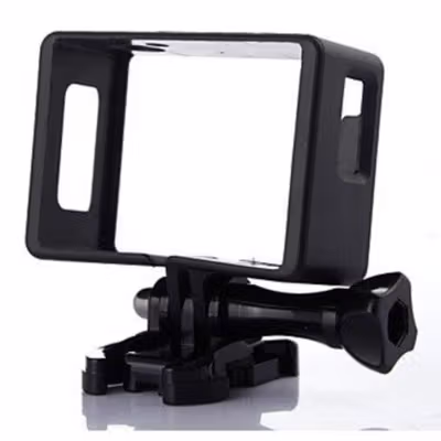 Plastic Side Frame Case for SJCAM SJ4000 EKEN H9 H9R Pro Action Camera - Black — gambar 2