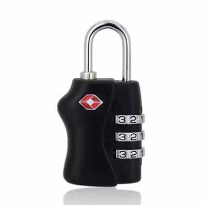 CJSJ Gembok Koper Angka 3 Digit Suitcase Password TSA Lock - TSA-338 - Black — gambar 2