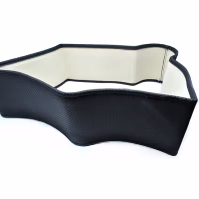KARLOR Cover Setir Mobil Kulit DIY dengan Alat Jahit - RZLX501 - Black — gambar 2