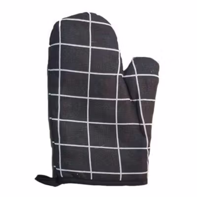 Aihogard Sarung Tangan Oven Masak Heat Resistant Gloves 1 PCS - JJ4113 - Black — gambar 2