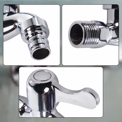 Jingpin Keran Air Standar Zinc Alloy - 888 - Silver — gambar 2