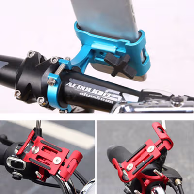 Fang Fang Holder Smartphone Sepeda Aluminium Handlebar - F998 - Black — gambar 2