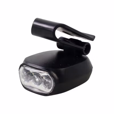 TaffLED Senter Clip Topi 90 Degree Rotatable 3 LED COB - 3325 - Black — gambar 2
