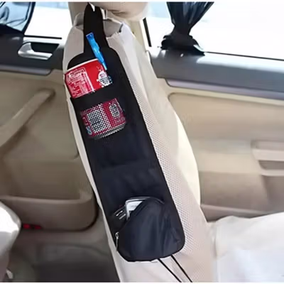 VODOOL Tas Gantung Kursi Mobil Car Seat Side Storage - E200 - Black — gambar 2