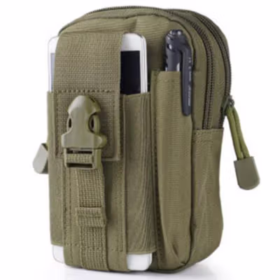 Airsson Tas Pinggang Mini Tactical Waistbag Army Look - JSH1525 - Army Green — gambar 2
