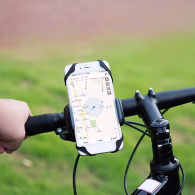 TaffSPORT Bike Smartphone Holder Sepeda Universal Rack Bicycle - BM03 - Black — gambar 2