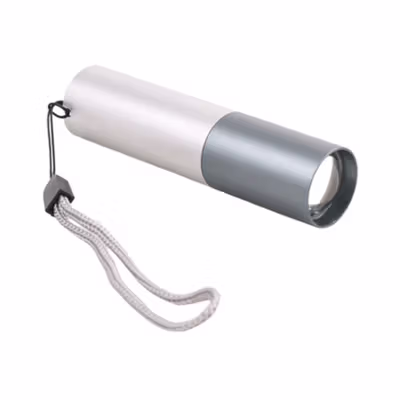 TaffLED Senter LED XPE Rechargeable Waterproof IPX4 200 Lumens - 3187 - Silver Black — gambar 2