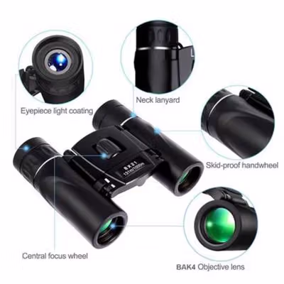 APEXEL Teropong Binoculars Compact Zoom 8x21 - APS-8X21 - Black — gambar 2