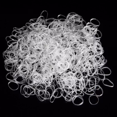 SORRYNAM Karet Gelang Ikat Rambut Jepang TPU Band 200 PCS - 1180 - Transparent — gambar 2