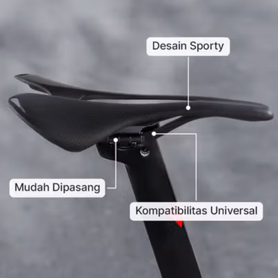Wildside Jok Sadel Sepeda Bike Saddle Carbon Fiber Ultralight 112g - FX10 - Black — gambar 2