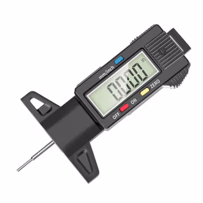 GemRed Alat Ukur Kedalaman Ban Digital Tyre Tread Depth Gauge - QST-601 - Black — gambar 2