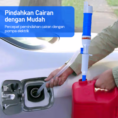 Flexcom Pompa Cairan Oli Minyak Water Liquid Transfer Pump - JT-600 - Blue — gambar 2