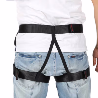 XINDA Safety Belt Universal Half Body Harness Durable Polyester - XD-A9501 - Black — gambar 2