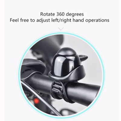 TaffSPORT Bel Sepeda Bike Horn Metal Universal Fit 85dB - GL-10 - Black — gambar 2