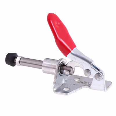 DA LI SHI Penjepit Kayu Heavy Duty Quick Release Push Pull 1 PCS - GH-301 - Silver — gambar 2