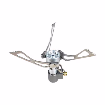 HEWOLF Kompor Gas Portable Mini Lipat Outdoor Ultralight Camping Stove - G45 - Silver — gambar 2