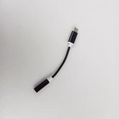 Kabel Adaptor USB Type C ke 3.5mm Audio Port Braided - PJ1645-01 - Black — gambar 2