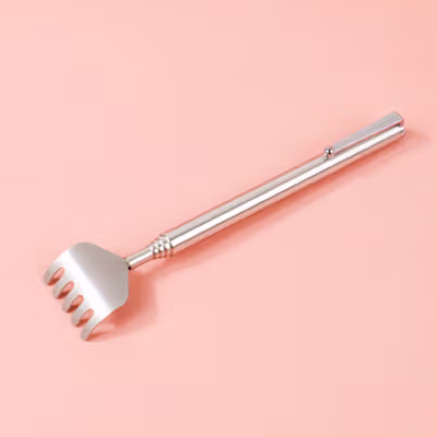 Alat Garuk Punggung Extendable Telescopic Stainless Steel - LJ-158 - Silver — gambar 2