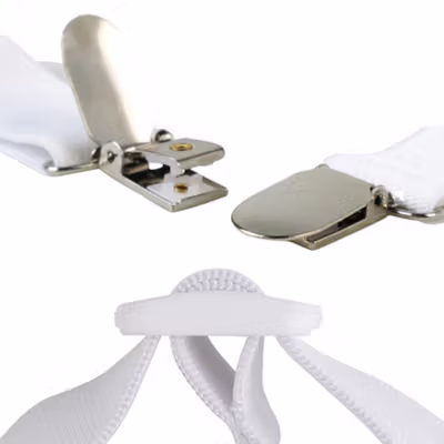 HILIFE Penjepit Clip Sprei Kasur Elastic Band Holder 4 PCS - 200TC - White — gambar 2