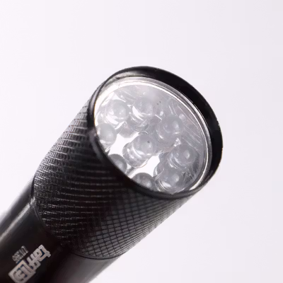 TaffLED Senter UV Ultraviolet Mini Flashlight 400nm 9 LED - UV-395 - Black — gambar 2