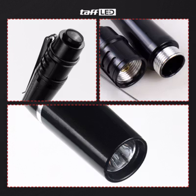 TaffLED Senter UV Mini Flashlight Pen 395nm 3W - UV-10 - Black — gambar 2