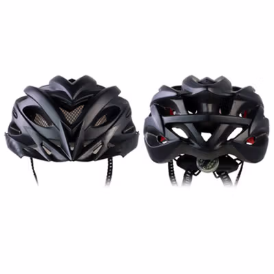 TaffSPORT Helm Sepeda EPS PVC Shell dengan Lampu Backlight - X25 - Black — gambar 2