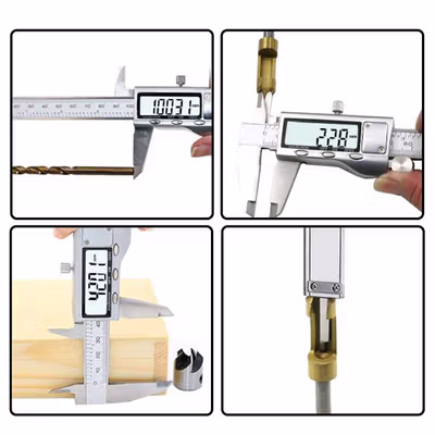 Taffware Jangka Sorong Digital LCD Vernier Caliper Micrometer 15cm - SH20 - Silver — gambar 2