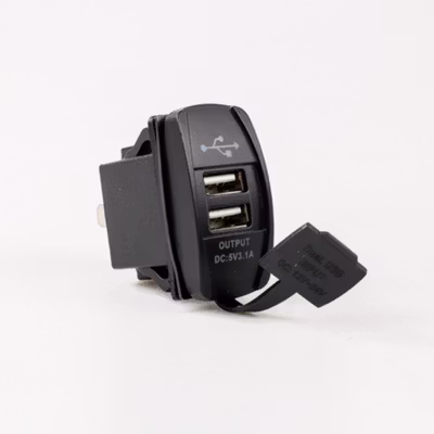 YCCPAUTO USB Charger Motor Mobil 2 Port DC 12-24V 3.1A - CJ-L040 - Black — gambar 2
