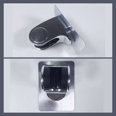 BShower Penyangga Kepala Shower Hose Holder Drill Free Selang 1/2 Inch - A-0081 - Silver — gambar 2