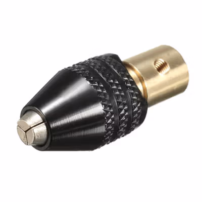 Xzante Adapter Mata Bor Drill Chuck Extension Three Jaw Head 0.3-3.5mm - 503803 - Black Gold — gambar 2