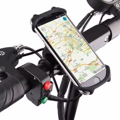 Gaiby Holder Smartphone Sepeda Bicycle Mount Universal Silicone - B07 - Black — gambar 2