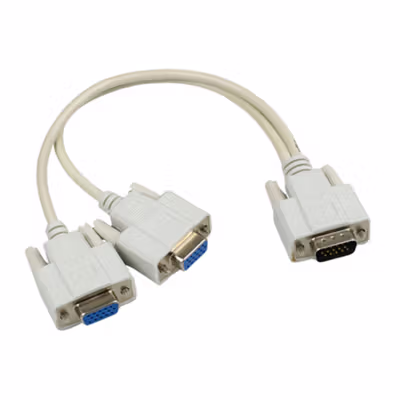 Kabel Percabangan VGA to Dual VGA Output - CB2584 - No Color — gambar 2
