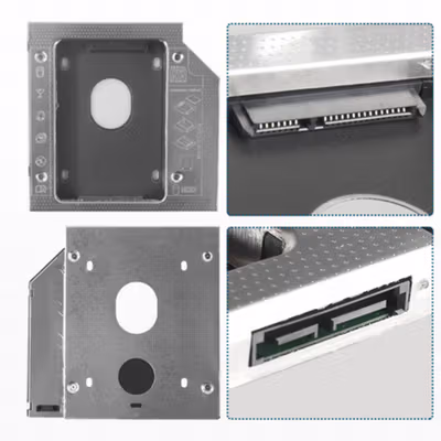 Universal 2.5 Inch HDD Caddy 12.7mm SATA to SATA - TSR122 - No Color — gambar 2