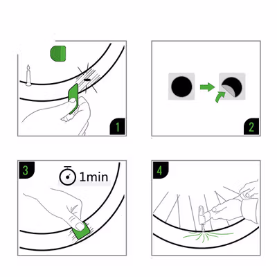 Peralatan Portable Tambal Ban Sepeda Tire Repair Kit - GJ2001 - No Color — gambar 2