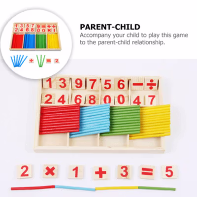 Mainan Edukasi Anak Puzzle 3D Intelligence Stick Math - No Color — gambar 2