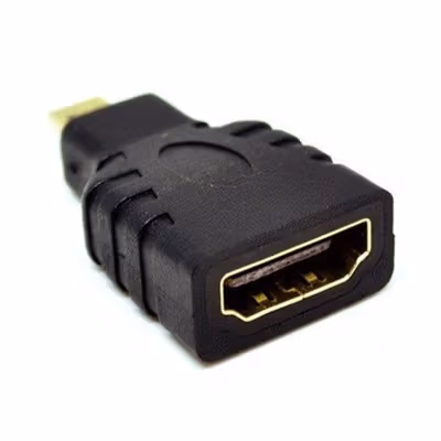 Konverter Micro HDMI Male to HDMI Female Adapter Gold Plated - No Color — gambar 2