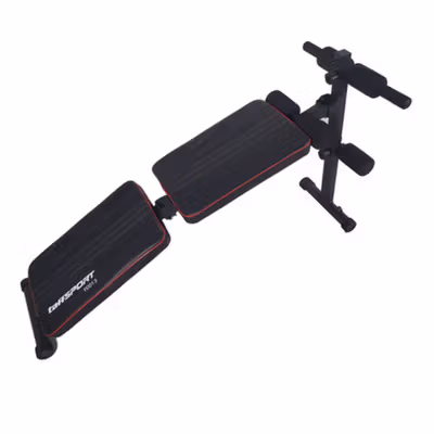 TaffSPORT Kursi Fitness Bench Press Abdominal Muscle Foldable - YC-300 - Black — gambar 2