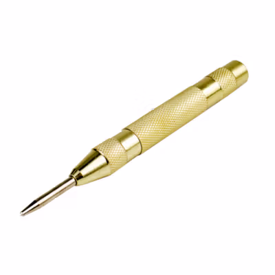 Taffware Automatic Center Punch Penanda Titik Bor - Golden — gambar 2