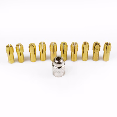 Taffware Chuck Mata Bor Drill Brass Collet 11 PCS - DMPJ-31 - Golden — gambar 2